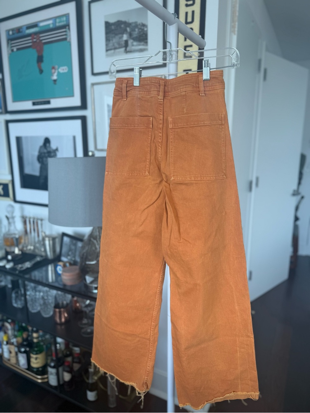Zara The Marine Straight Jeans in Orange - Picture 5 of 5